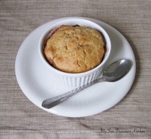 Peach Cobbler for Two