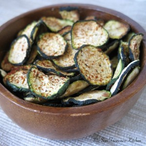 Baked Organic Zucchini Chips
