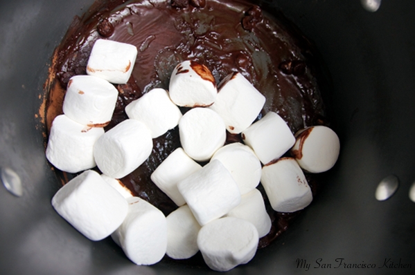 marshmallows and chocolate