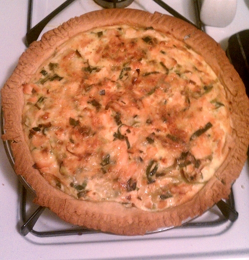 Salmon and Leek Quiche