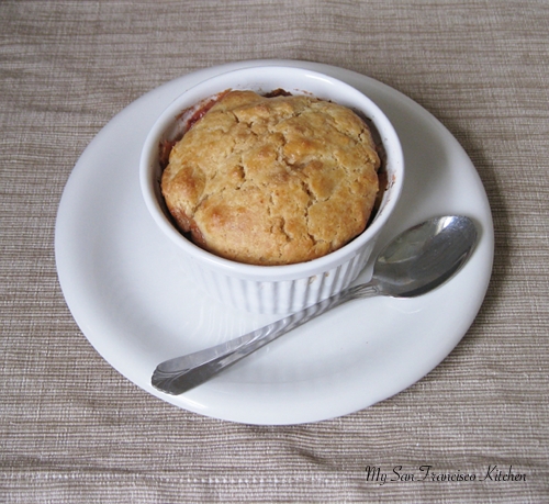 peach cobbler for two