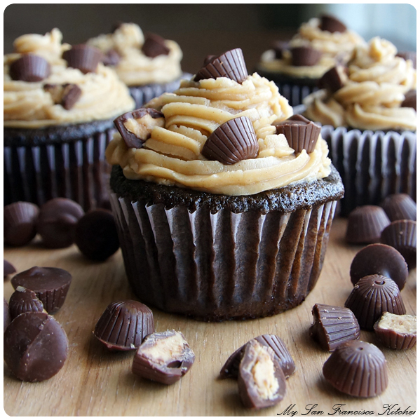 M&M Cupcakes with Peanut Butter Frosting - Your Cup of Cake