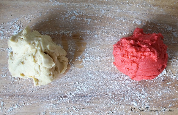 candy cane cookie dough