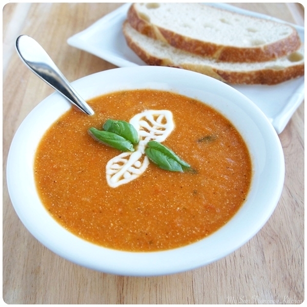 Slow Cooker Tomato Soup with Fresh Tomatoes - Julia's Cuisine