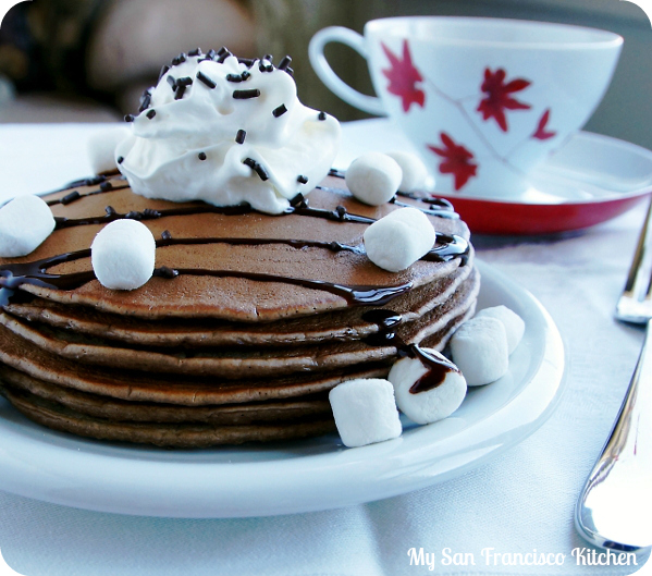 hot cocoa pancakes