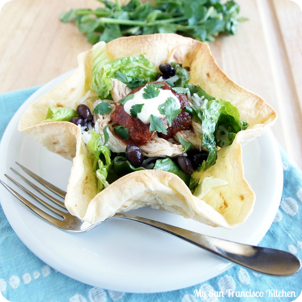 baked chicken tostada