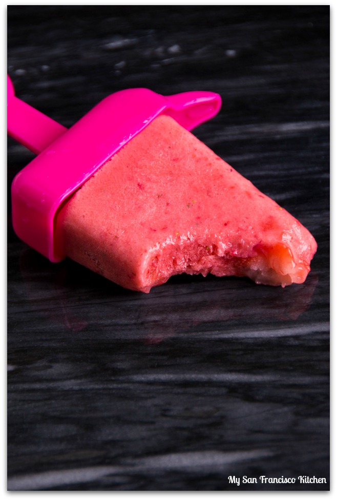 Strawberry Lime Popsicles