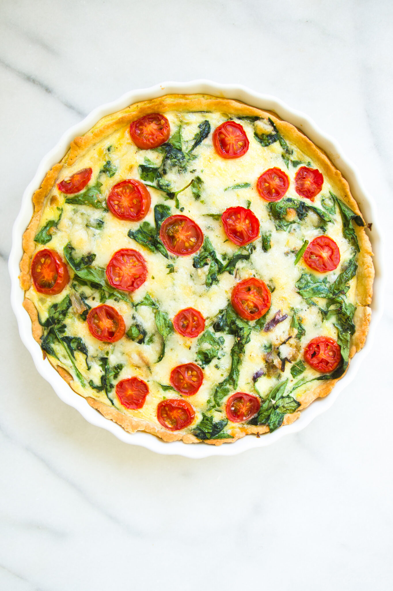 Tomato Spinach Quiche - My San Francisco Kitchen